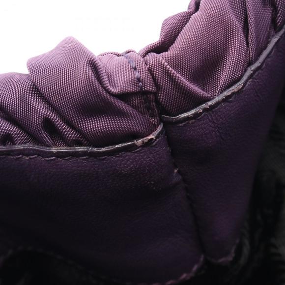 Prada TESSUTO B handbag, nylon and leather, women's, purple, BN1701 - Picture 9 of 9